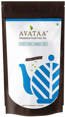 

Avataa Long Ding Green Tea - Single Garden Fine Tea that is Rich in Antioxidants and Promotes Weight Loss, Loose Leaf Tea (50 Grams/1.76 Oz/25 Cups) Pack of 2 Unflavoured Green Tea(50 g, Pouch)