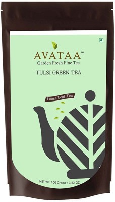 

Avataa TULSI GREEN TEA - Award-Winning Single Garden Fine Tea from Nilgiris. Facilitates Weight Loss, Ideal for Detox and Rich in Antioxidants. Loose Leaf Tea (100 Grams/3.5 Oz/50 Cups) Tulsi Green Tea(100 g, Pouch)