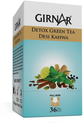 

Girnar Detox Green Tea Spices Green Tea Bags(36 Bags, Box)