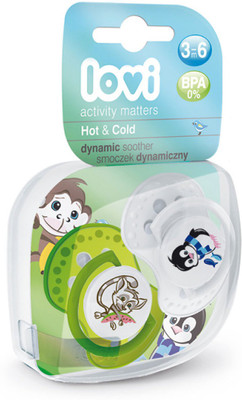 

Lovi Dynamic Soother Hot and Cold Green 3-6 soother(Green, White)
