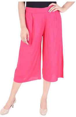 Desi Beats Relaxed Women Pink Trousers