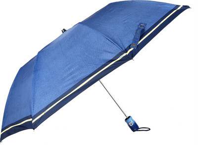 

Elephant 2 Fold Blue Automatic Button Press DENIM Print Silver Coated umbrella. Umbrella(Blue)