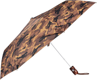

Elephant 3 Fold Brown Automatic Button Press ARMY Silver Coated umbrella. Umbrella(Brown)