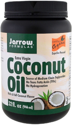 

Jarrow Formulas Jarrow Formulas, Organic Extra Virgin Coconut Oil, Expeller Pressed,(946 ml)