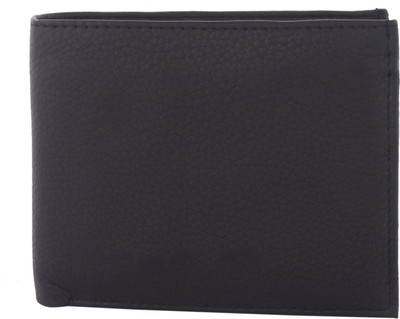 

Husamsons Men Black Genuine Leather Wallet(9 Card Slots)