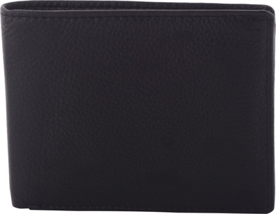 

Husamsons Men Black Genuine Leather Wallet(7 Card Slots)