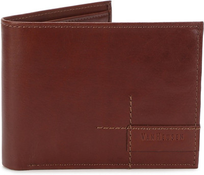 

Van Heusen Men Brown Genuine Leather Wallet(4 Card Slots)