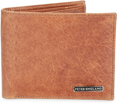 

Peter England Men Brown Genuine Leather Wallet(4 Card Slots)