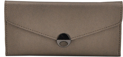 

Mark & Keith Women Grey Artificial Leather Wallet(10 Card Slots), Silver