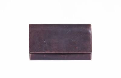 

Leatherworld Women Brown Genuine Leather Wallet(20 Card Slots)