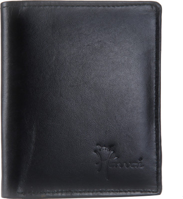 

Hawai Men Black Genuine Leather Wallet(7 Card Slots)