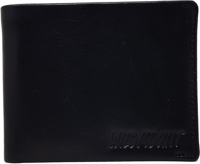 

Wildmount Men Black Genuine Leather Wallet(8 Card Slots)