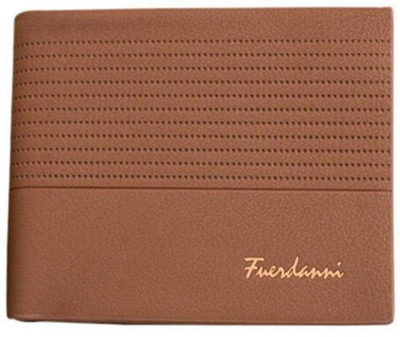 

fuerdanni Men Brown Artificial Leather Wallet(6 Card Slots), Light brown