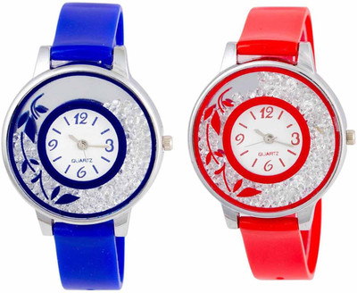 

OpenDeal New Stylish Moveble Diamond Combo Watch For Girls & Women OD-189-8 Watch - For Girls