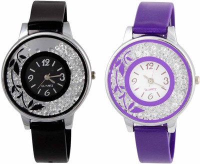 

OpenDeal New Stylish Moveble Diamond Combo Watch For Girls & Women OD-189-2 Watch - For Girls