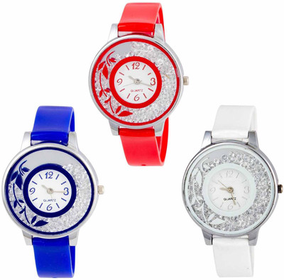 

OpenDeal New Stylish Moveble Diamond Combo Watch For Girls & Women OD-189-31 Watch - For Girls