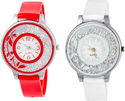 

OpenDeal New Stylish Moveble Diamond Combo Watch For Girls & Women OD-189-15 Watch - For Girls
