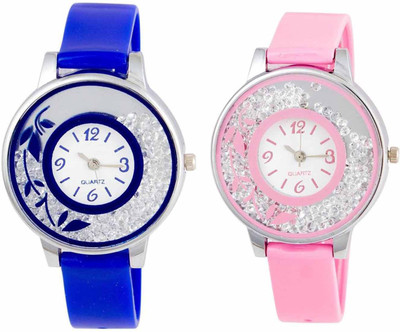 

OpenDeal New Stylish Moveble Diamond Combo Watch For Girls & Women OD-189-7 Watch - For Girls