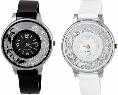 OpenDeal New Stylish Moveble Diamond Combo Watch For Girls & Women OD-189-5 Watch - For Girls