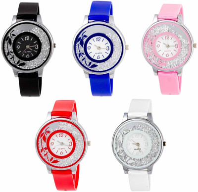 

OpenDeal New Stylish Moveble Diamond Combo Watch For Girls & Women OD-189-54 Watch - For Girls