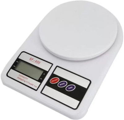 Grizzly High Quality Weighing Machine For Kitchen With LED Light, Digital Electronic Weight Scale 5 Kg Weighing Scale(White)