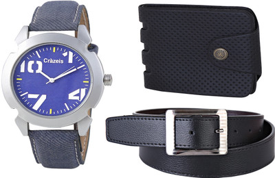 

Crazeis Analog Watch Combo(Blue)