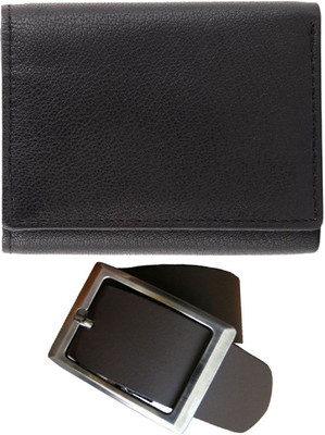 

Peacock Mundkar Wallet, Belt Combo(Black)