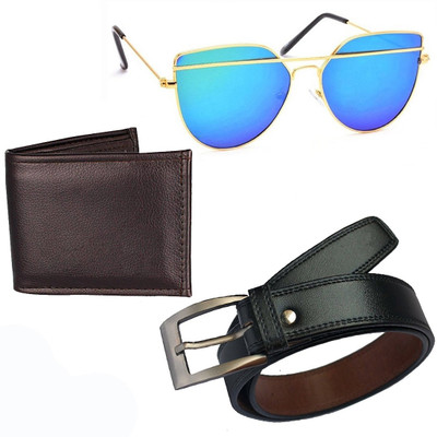 

Elligator Belt, Wallet, Aviator Combo(Multicolor)
