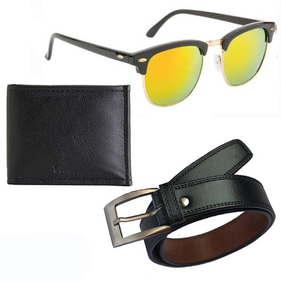 

Elligator Belt, Wallet, Aviator Combo(Multicolor)