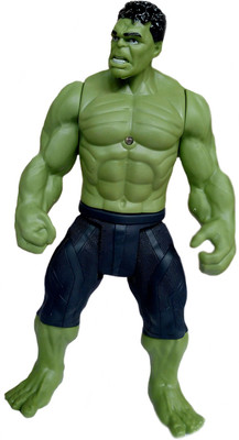 

MEGAEMART GREEN HULK AVENGERS HERO ACTION FIGURES TOYS WITH LED LIGHT FOR KIDS [25cm](Multicolor)