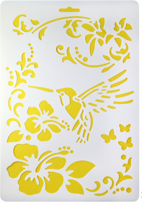 

Aadya Crafts Stencil Plastic Flower 2 Set