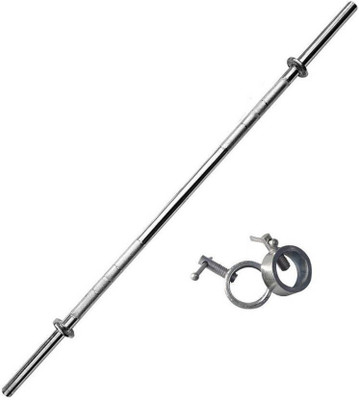 

Keyways BEST QUALITY 3 FEET STRAIGHT BAR + 2 LOCK Pull-up Bar(Silver)