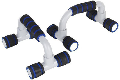 

Leosportz Light Weiht With Floor Grip Handy Durable Pushup bar Push-up Bar(Grey, Blue), Blue;grey
