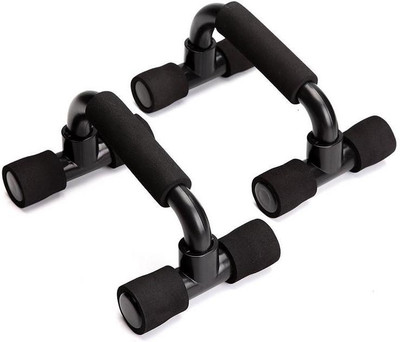 Leosportz Light Weiht With Floor Grip Handy Durable Pushup bar Push-up Bar(Black)