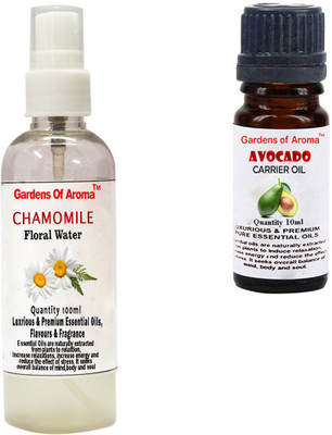 

Gardens Of Aroma Chamomile Floral Water And Avocado Carrier Oil(110 ml)