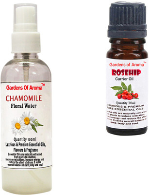 

Gardens Of Aroma Chamomile Floral Water And Rosehip Essential Oil(110 ml)