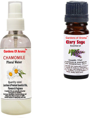 

Gardens Of Aroma Chamomile Floral Water And Clary sage Essential Oil(110 ml)