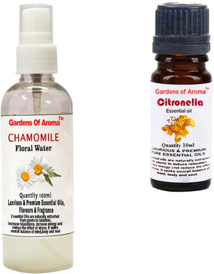 

Gardens Of Aroma Chamomile Floral Water And Citronella Essential Oil(110 ml)
