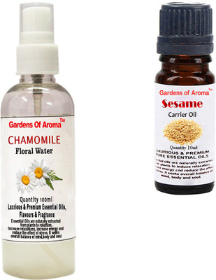 

Gardens Of Aroma Chamomile Floral Water And Sesame Carrier Oil(110 ml)
