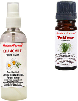 

Gardens Of Aroma Chamomile Floral Water And Vetiver Essential Oil(110 ml)
