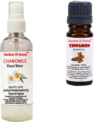 

Gardens Of Aroma Chamomile Floral Water And Cinnamon Essential Oil(110 ml)
