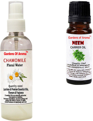 

Gardens Of Aroma Chamomile Floral Water And Neem Carrier Oil(110 ml)