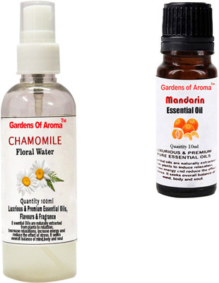 

Gardens Of Aroma Chamomile Floral Water And Mandarin Essential Oil(110 ml)