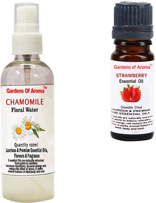 

Gardens Of Aroma Chamomile Floral Water And Strawberry Essential Oil(110 ml)