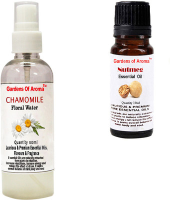 

Gardens Of Aroma Chamomile Floral Water And Nutmeg Essential Oil(110 ml)
