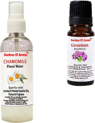 

Gardens Of Aroma Chamomile Floral Water And Geranium Essential Oil(110 ml)