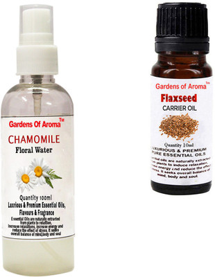 

Gardens Of Aroma Chamomile Floral Water And Flaxseed Carrier Oil(110 ml)