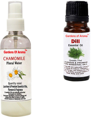 

Gardens Of Aroma Chamomile Floral Water And Dill Essential Oil(110 ml)