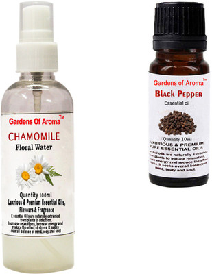 

Gardens Of Aroma Chamomile Floral Water And Black pepper Essential Oil(110 ml)