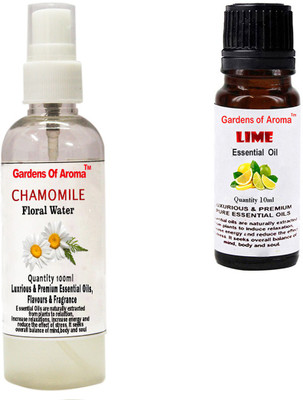 

Gardens Of Aroma Chamomile Floral Water And Lime Essential Oil(110 ml)